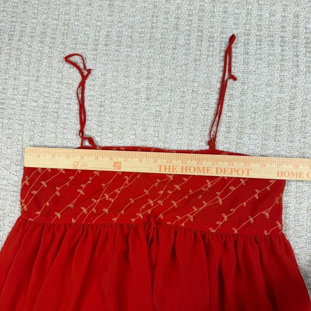 Victorias Secret Womens Babydoll Slip Dress M Red Y2K Coquette Fairycore
